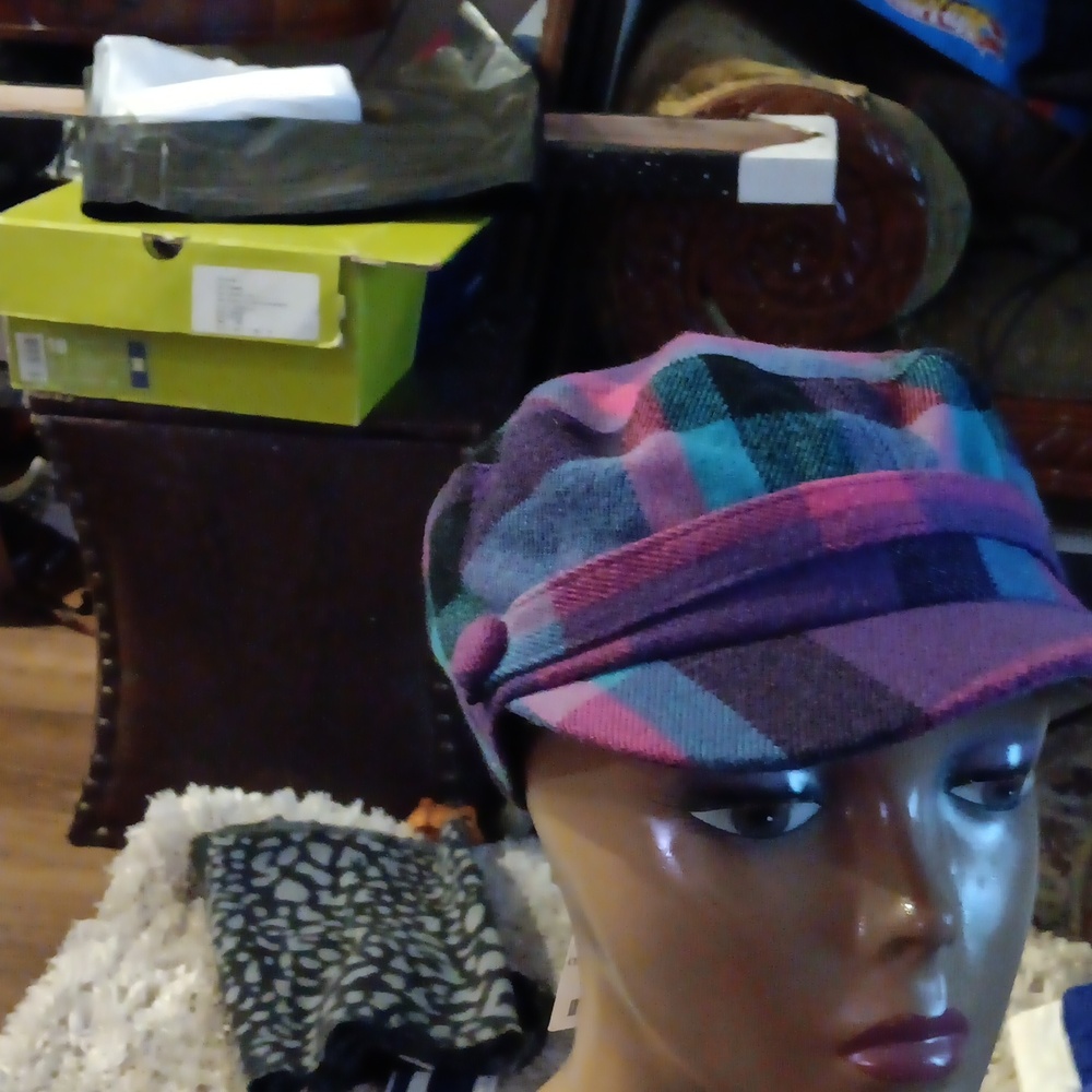Plaid wool Hat